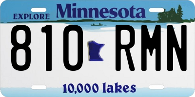 MN license plate 810RMN