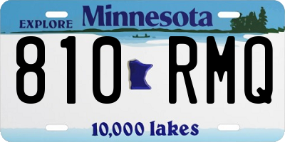 MN license plate 810RMQ
