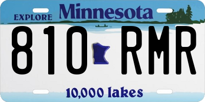 MN license plate 810RMR