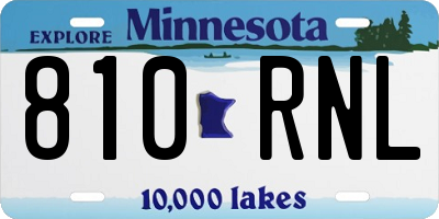 MN license plate 810RNL