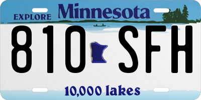 MN license plate 810SFH