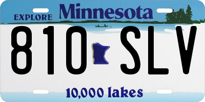MN license plate 810SLV