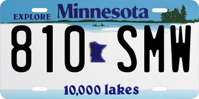 MN license plate 810SMW