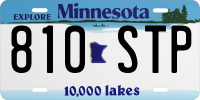 MN license plate 810STP