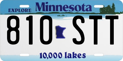 MN license plate 810STT