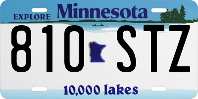 MN license plate 810STZ