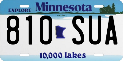 MN license plate 810SUA