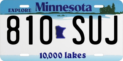 MN license plate 810SUJ