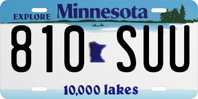MN license plate 810SUU