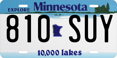 MN license plate 810SUY