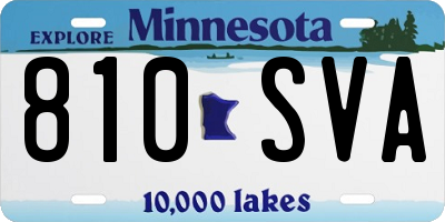 MN license plate 810SVA