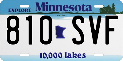 MN license plate 810SVF