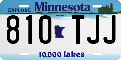 MN license plate 810TJJ