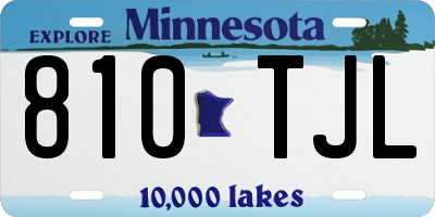 MN license plate 810TJL