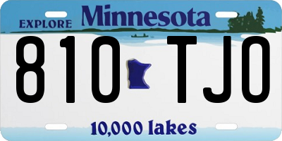 MN license plate 810TJO
