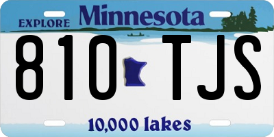 MN license plate 810TJS