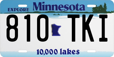 MN license plate 810TKI