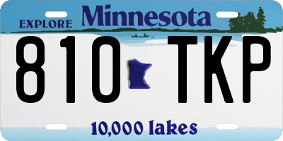 MN license plate 810TKP