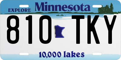 MN license plate 810TKY
