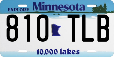 MN license plate 810TLB