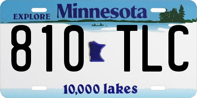 MN license plate 810TLC