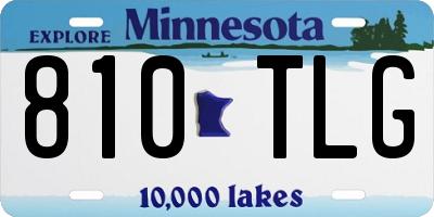 MN license plate 810TLG
