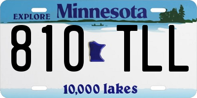 MN license plate 810TLL
