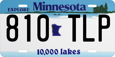 MN license plate 810TLP
