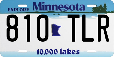 MN license plate 810TLR