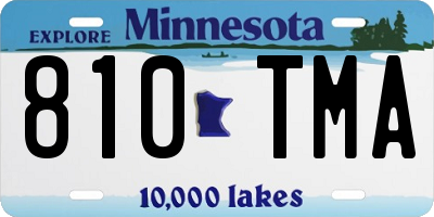MN license plate 810TMA