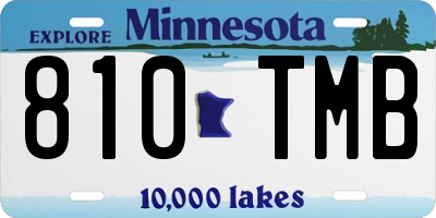 MN license plate 810TMB