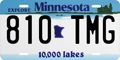 MN license plate 810TMG