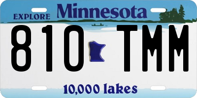 MN license plate 810TMM