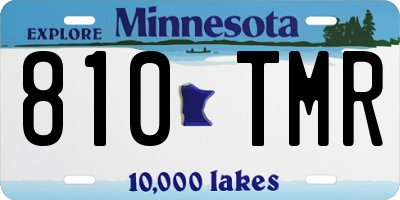 MN license plate 810TMR