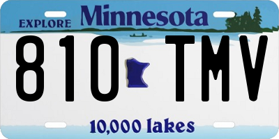 MN license plate 810TMV