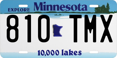 MN license plate 810TMX