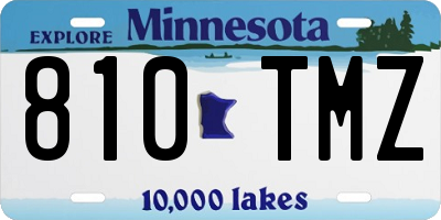 MN license plate 810TMZ