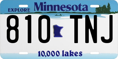 MN license plate 810TNJ