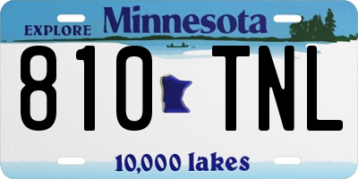 MN license plate 810TNL