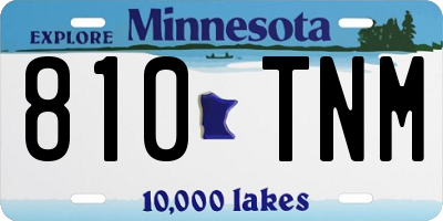 MN license plate 810TNM