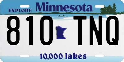 MN license plate 810TNQ