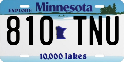 MN license plate 810TNU