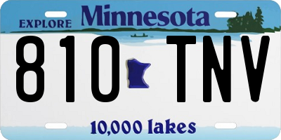MN license plate 810TNV