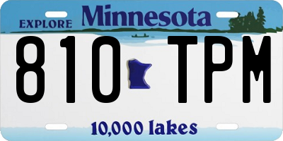 MN license plate 810TPM