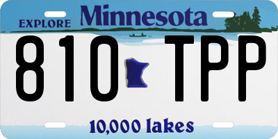 MN license plate 810TPP