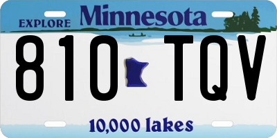MN license plate 810TQV