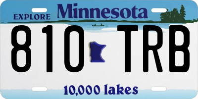 MN license plate 810TRB
