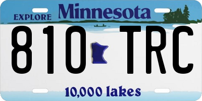 MN license plate 810TRC