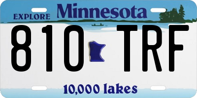 MN license plate 810TRF