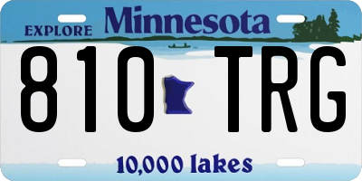 MN license plate 810TRG